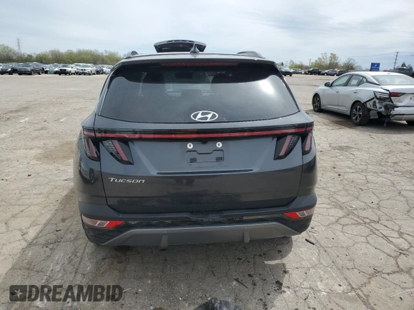 2024 Hyundai Tucson Limited with VIN 5NMJE3DE8RH348218, listed as a Copart auction lot 55144015 with 38,887 mi miles and Non Repairable. Bid and sale history available at DreamBid. Image 6.