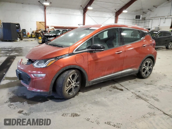 2021 Chevrolet Bolt EV Premier z VIN 1G1FZ6S05M4100022, wystawiony jako Copart lot #44003045 z przebiegiem 43 764 mil mil oraz Szkoda całkowita • Salvage title. Historia ofert i sprzedaży dostępna na DreamBid. Obrazek 1.