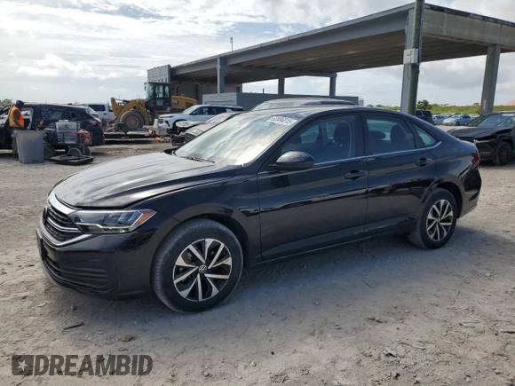 2024 Volkswagen Jetta S with VIN 3VW5M7BU4RM075715, listed as a Copart auction lot 62886015 with 21,207 mi miles and Clean title. Bid and sale history available at DreamBid. Image 1.