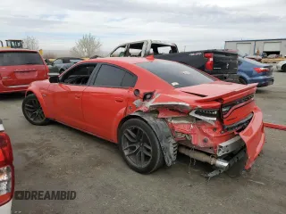 2021 Dodge Charger Scat Pack Widebody with VIN 2C3CDXGJ2MH540691, listed as a Copart auction lot 47871535 with 82,582 mi miles and Salvage Title. Bid and sale history available at carsss.com. Image 2.