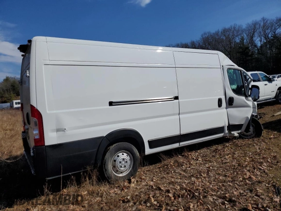2023 Ram ProMaster Cargo with VIN 3C6MRVJG0PE514388, listed as a Copart auction lot 50252345 with Not Provided miles and Salvage Title. Bid and sale history available at DreamBid. Image 3.