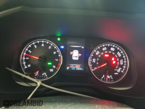 2022 Toyota RAV4 XLE Premium with VIN 2T3A1RFVXNC316132, listed as a Copart auction lot 55650775 with 30,860 mi miles and Salvage title. Bid and sale history available at DreamBid. Image 9.