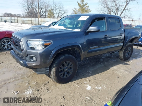 2023 Toyota Tacoma 4WD SR with VIN 3TMCZ5AN3PM636445, listed as a IAAI auction lot 41552835 with 19,955 mi miles. Bid and sale history available at carsss.com. Image 2.