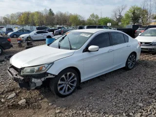 2014 Honda Accord Sedan Sport with VIN 1HGCR2F50EA284203, listed as a Copart auction lot 53720765 with 201,191 mi miles and Salvage Title. Bid and sale history available at carsss.com. Image 1.