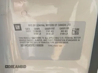 2012 Chevrolet Impala LTZ with VIN 2G1WC5E37C1180838, listed as a IAAI auction lot 41976474 with 107,397 mi miles and . Bid and sale history available at DreamBid. Image 9.