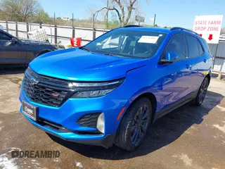 2024 Chevrolet Equinox RS with VIN 3GNAXMEG8RS221288, listed as a IAAI auction lot 41976989 with 30,223 mi miles and . Bid and sale history available at DreamBid. Image 19.