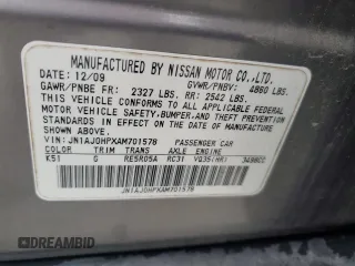 2010 Infiniti EX Journey with VIN JN1AJ0HPXAM701578, listed as a Copart auction lot 85863374 with Not Provided miles and Salvage Title. Bid and sale history available at DreamBid. Image 13.
