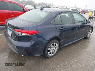 2020 Toyota Corolla LE with VIN 5YFEPRAE4LP100578, listed as a IAAI auction lot 41727630 with 93,422 mi miles. Bid and sale history available at carsss.com. Image 4.