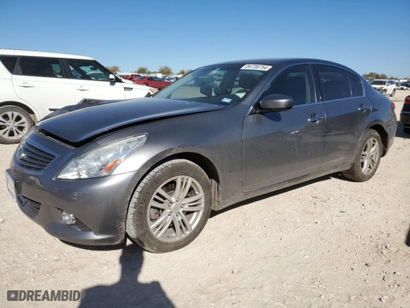 2011 Infiniti G25 Sedan x with VIN JN1DV6AR9BM654254, listed as a Copart auction lot 84730754 with 78,800 mi miles and Salvage Title. Bid and sale history available at carsss.com. Image 1.