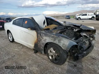 2012 Dodge Charger SE with VIN 2C3CDXBG2CH298060, listed as a Copart auction lot 44025974 with Not Provided miles and Salvage Title. Bid and sale history available at DreamBid. Image 4.