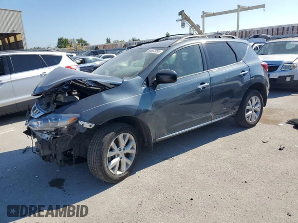 2013 Nissan Murano SV with VIN JN8AZ1MW9DW310041, listed as a Copart auction lot 65663454 with 204,971 mi miles and Salvage Title. Bid and sale history available at carsss.com. Image 1.