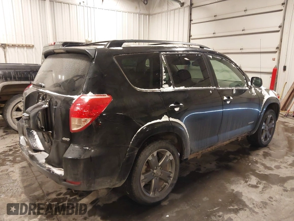 2008 Toyota RAV4 Sport with VIN JTMBK32V586043710, listed as a IAAI auction lot 41572523 with 242,290 mi miles. Bid and sale history available at carsss.com. Image 4.
