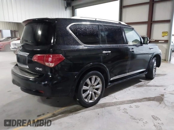 2014 Infiniti QX80 z VIN JN8AZ2NF9E9555118, wystawiony jako IAAI lot #41168367 z przebiegiem 177 662 mil mil oraz . Historia ofert i sprzedaży dostępna na DreamBid. Obrazek 4.