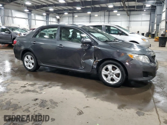 2009 Toyota Corolla with VIN 1NXBU40E49Z019376, listed as a Copart auction lot 46895925 with 91,989 mi miles and Salvage Title. Bid and sale history available at carsss.com. Image 4.