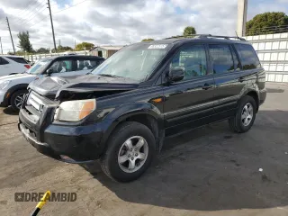 2007 Honda Pilot EX-L with VIN 5FNYF28767B041467, listed as a Copart auction lot 88322515 with 156,403 mi miles and Salvage Title. Bid and sale history available at DreamBid. Image 1.