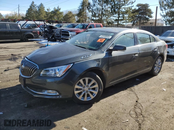 2016 Buick LaCrosse Leather with VIN 1G4GB5GR3GF268862, listed as a Copart auction lot 43349895 with 43,450 mi miles and Salvage title. Bid and sale history available at DreamBid. Image 1.