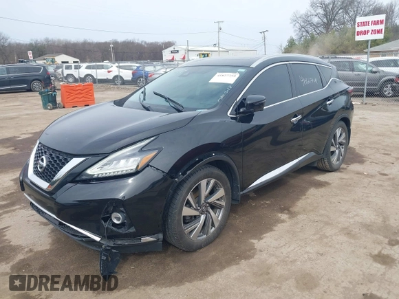 2019 Nissan Murano SL z VIN 5N1AZ2MS4KN153502, wystawiony jako IAAI lot #41827759 z przebiegiem 88 792 mil mil oraz . Historia ofert i sprzedaży dostępna na DreamBid. Obrazek 17.