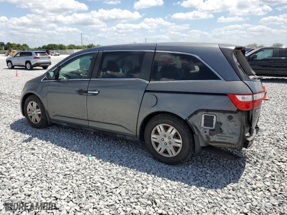 2013 Honda Odyssey LX with VIN 5FNRL5H26DB030757, listed as a Copart auction lot 51913635 with 104,654 mi miles and Salvage Title. Bid and sale history available at carsss.com. Image 2.