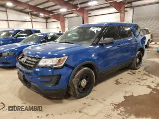 2019 Ford Police Interceptor Utility z VIN 1FM5K8AT0KGB15713, wystawiony jako Copart lot #47269045 z przebiegiem 89 418 mil mil oraz Tytuł czysty. Historia ofert i sprzedaży dostępna na DreamBid. Obrazek 1.