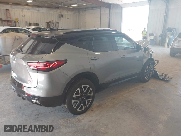 2024 Chevrolet Blazer RS with VIN 3GNKBKRS5RS132834, listed as a IAAI auction lot 42550700 with 26,394 mi miles and . Bid and sale history available at DreamBid. Image 4.