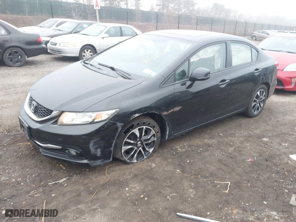 2013 Honda Civic Sdn EX-L with VIN 2HGFB2F90DH536942, listed as a IAAI auction lot 41906391 with 150,577 mi miles. Bid and sale history available at carsss.com. Image 17.