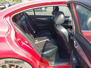 2017 Infiniti Q50 Red Sport 400 with VIN JN1FV7AR3HM870642, listed as a IAAI auction lot 42070635 with 163,848 mi miles. Bid and sale history available at carsss.com. Image 8.