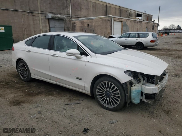 2017 Ford Fusion Energi Titanium with VIN 3FA6P0SUXHR256864, listed as a Copart auction lot 48925295 with 110,426 mi miles and Salvage Title. Bid and sale history available at carsss.com. Image 4.
