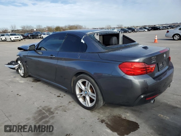 2015 BMW 4 Series 435i xDrive with VIN WBA3T7C53F5A37043, listed as a Copart auction lot 87697145 with 98,031 mi miles and Salvage title. Bid and sale history available at DreamBid. Image 2.
