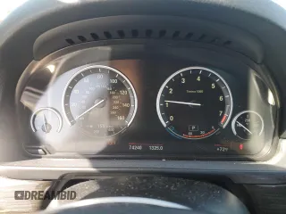 2013 BMW 5 Series 528i with VIN WBAXG5C58DD229195, listed as a Copart auction lot 52193215 with 74,240 mi miles and Salvage Title. Bid and sale history available at carsss.com. Image 9.