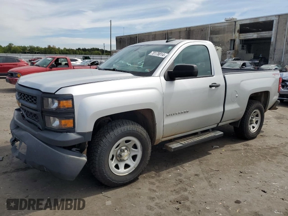 2015 Chevrolet Silverado 1500 Work Truck with VIN 1GCNKPEH4FZ225520, listed as a Copart auction lot 70178014 with 92,863 mi miles and Salvage Title. Bid and sale history available at carsss.com. Image 1.