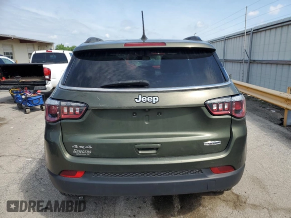 2019 Jeep Compass Latitude with VIN 3C4NJDBB2KT735142, listed as a Copart auction lot 57287444 with 139,517 mi miles and Non repairable. Bid and sale history available at DreamBid. Image 6.