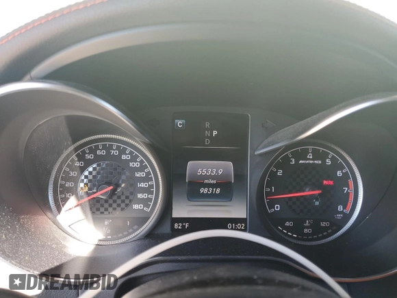 2017 Mercedes-Benz GLC with VIN WDC0G6EB9HF258898, listed as a Copart auction lot 80385914 with 98,318 mi miles and Salvage Title. Bid and sale history available at carsss.com. Image 9.