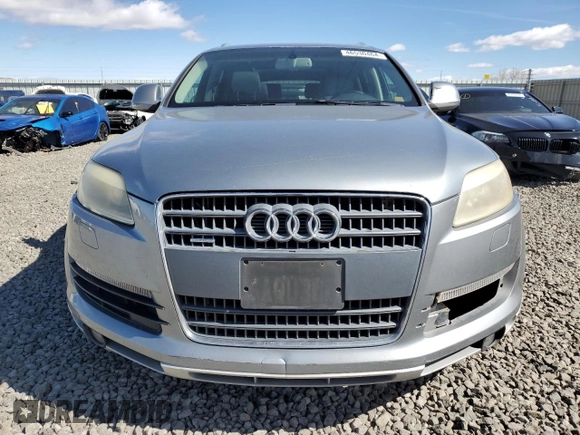 2007 Audi Q7 Premium with VIN WA1BV74L97D089684, listed as a Copart auction lot 46530464 with 133,732 mi miles and Salvage title. Bid and sale history available at DreamBid. Image 5.