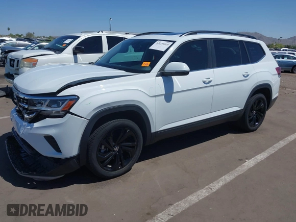 2023 Volkswagen Atlas SE с VIN 1V2JR2CA8PC548121, выставлен на аукционе IAAI как лот 42129010 с пробегом 42 621 миль миль и . История ставок и продаж доступна на DreamBid. Изображение 17.