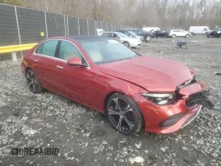 2022 Mercedes-Benz C 300 with VIN W1KAF4HB7NR064450, listed as a Copart auction lot 43190125 with 21,564 mi miles and Salvage Title. Bid and sale history available at DreamBid. Image 4.