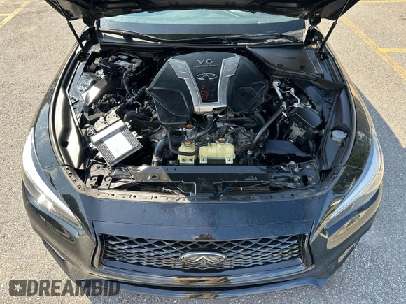 2020 Infiniti Q50 Luxe z VIN JN1EV7AP9LM200046, wystawiony jako Copart lot #65166585 z przebiegiem 78 173 mil mil oraz Czysty tytuł • Clean title. Historia ofert i sprzedaży dostępna na DreamBid. Obrazek 6.