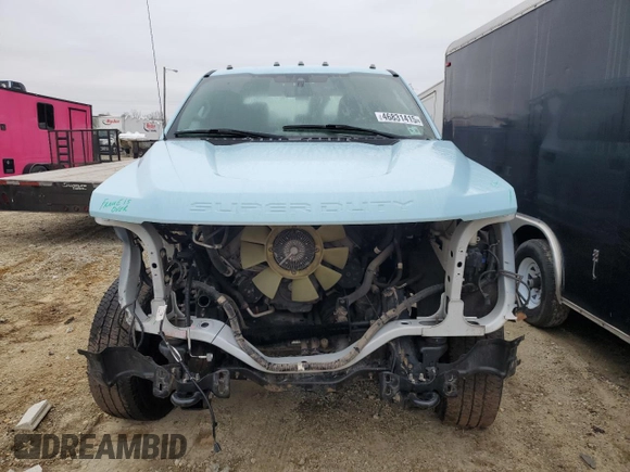 2020 Ford F-350 with VIN 1FD7W3B66LEC14106, listed as a Copart auction lot 53175195 with 63,281 mi miles and Salvage title. Bid and sale history available at DreamBid. Image 5.