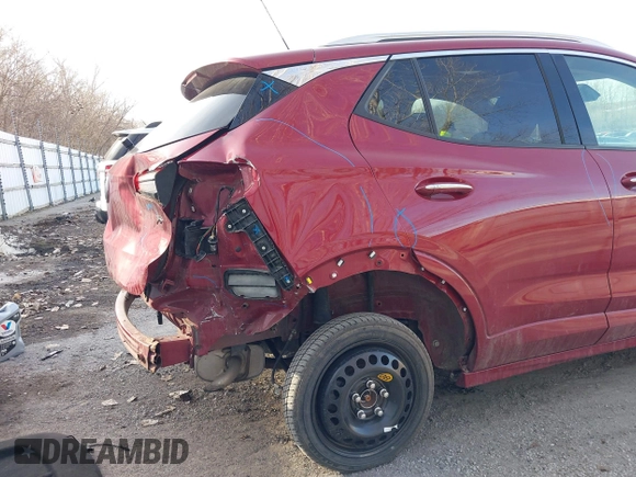 2021 Buick Encore GX Essence with VIN KL4MMGSL3MB146449, listed as a IAAI auction lot 41756910 with 77,604 mi miles and . Bid and sale history available at DreamBid. Image 19.