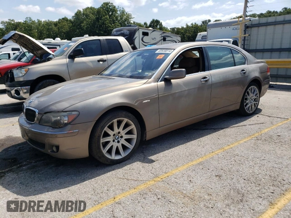 2006 BMW 7 Series 750Li with VIN WBAHN83566DT29200, listed as a Copart auction lot 69938814 with 197,367 mi miles and Clean Title. Bid and sale history available at carsss.com. Image 1.