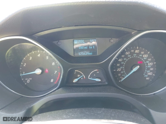 2012 Ford Focus SE with VIN 1FAHP3K25CL122733, listed as a IAAI auction lot 41836880 with 125,439 mi miles. Bid and sale history available at carsss.com. Image 7.
