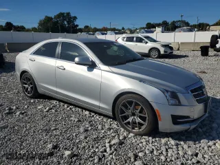 2015 Cadillac ATS Sedan Standard RWD with VIN 1G6AA5RA8F0137967, listed as a Copart auction lot 75619534 with 0 mi miles and Salvage Title. Bid and sale history available at carsss.com. Image 4.