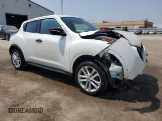 2015 Nissan Juke SL with VIN JN8AF5MV0FT563986, listed as a Copart auction lot 58776575 with 130,275 mi miles and Salvage title. Bid and sale history available at DreamBid. Image 4.