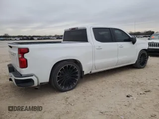2022 Chevrolet Silverado 1500 LT with VIN 1GCPACEK2NZ635571, listed as a Copart auction lot 88725255 with 0 mi miles and Salvage Title. Bid and sale history available at carsss.com. Image 3.