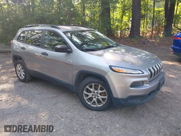 2017 Jeep Cherokee Sport with VIN 1C4PJLAB5HW596468, listed as a IAAI auction lot 42640784 with 115,553 mi miles and . Bid and sale history available at DreamBid. Image 1.