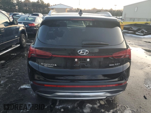 2022 Hyundai Santa Fe Limited with VIN 5NMS4DAL3NH386384, listed as a Copart auction lot 43608965 with 0 mi miles and Salvage Title. Bid and sale history available at carsss.com. Image 6.