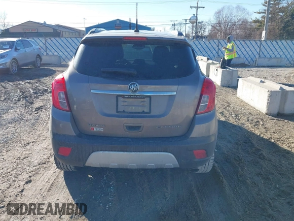 2014 Buick Encore Convenience with VIN KL4CJBSB5EB742534, listed as a IAAI auction lot 41655547 with 63,199 mi miles and . Bid and sale history available at DreamBid. Image 16.
