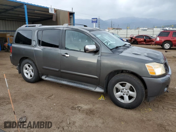 2004 Nissan Armada SE z VIN 5N1AA08A14N701309, wystawiony jako Copart lot #60516475 z przebiegiem 132 005 mil mil oraz Czysty tytuł • Clean title. Historia ofert i sprzedaży dostępna na DreamBid. Obrazek 4.