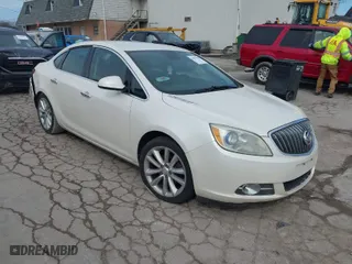 2013 Buick Verano Leather Group with VIN 1G4PS5SK5D4197830, listed as a IAAI auction lot 41837065 with 128,831 mi miles. Bid and sale history available at carsss.com. Image 1.