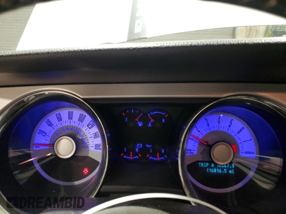 2012 Ford Mustang Premium with VIN 1ZVBP8AM3C5252575, listed as a Copart auction lot 45292005 with 116,816 mi miles and Salvage title. Bid and sale history available at DreamBid. Image 9.