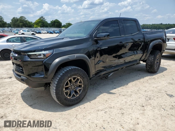 2024 Chevrolet Colorado 4WD ZR2 with VIN 1GCPTFEK5R1296420, listed as a Copart auction lot 59356335 with 4,622 mi miles and Salvage title. Bid and sale history available at DreamBid. Image 1.